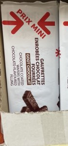 Gaufrettes Enrobées Chocolat Fourrées