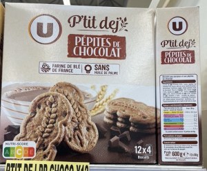 Petit Déjeuner Pépites De Chocolat 12 x 4 Biscuits