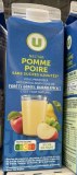 Nectar Pomme Poire sans sucre ajouté 1 L
