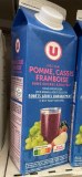 Nectar pomme Framboise sans sucre ajouté