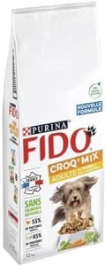 Fido Croq'Mix Adulte Au Poulet Et Aux Légumes 12 KG