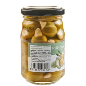 Olives Vertes Farcies Aux Amandes 198 G