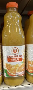 100% Pur Jus orange sans Pulpe