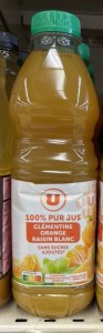 Pur jus Clémentine Orange raisin Blanc 1 L