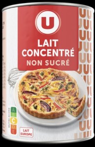 Lait Concentré Non Sucré 1KG