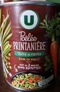 U poêlée printanière touche de menthe prêt en 3 minutes 580 G