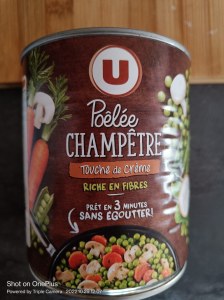 U poêlée champêtre touche de crème riche en fibres 580 G