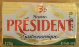 Le Beurre Président Gastronomique 125 G