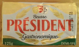 Le Beurre Président Gastronomique 125 G