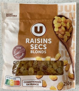 Raisin Sec Blonds 250 G
