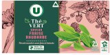 Thé Vert Saveur Fraise Rhubarbe 25 Sachets