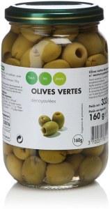 Olives Verts Dénoyautées 160 G
