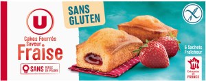 Cakes Fourrés Saveur fraise 6 Sachets