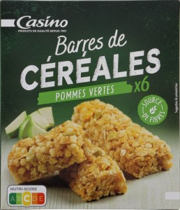 Barres De Céreales Pommes Vertes
