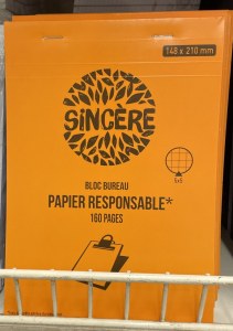 Bloc Bureau Papier Responsable 160 Pages