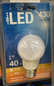 Ampoule Led B22 5 W