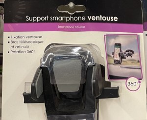 Support Smarth Phone Ventouse