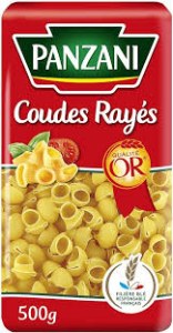 Panzani Coudes Rayes 500 G