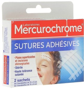 Pansements Sutures Adhésives 2 Sachets