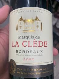 Marquis De La clède Bordeaux 2021 75 CL