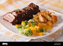 Cotes De Porc Sautée Aux Legumes