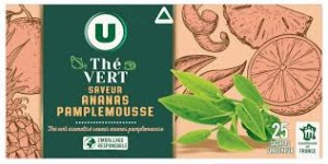 Thé Vert Saveur Ananas Pamplemousse 25 Sachets