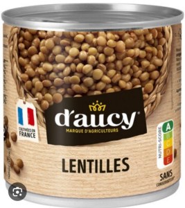 Lentilles Cuisiniées 400 G